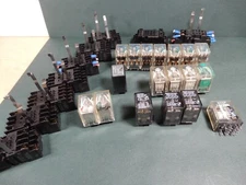 Huge Lot NAIS AB Omron Plug In Ice Cube Relays and Sockets Everything Shown