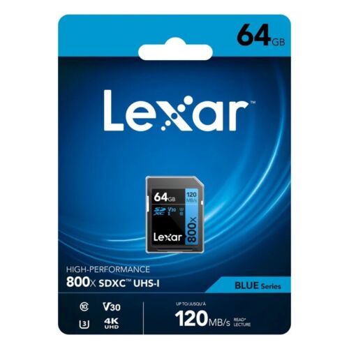 Lexar Professional 800x 32GB 64GB 128GB 256GB SDHC SD Card UHS-I 120MB/s C10 4K - Picture 12 of 22