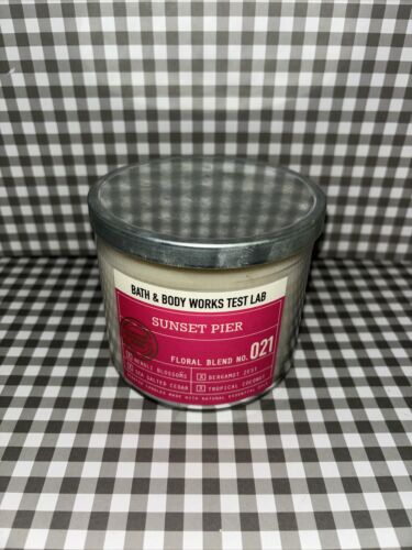 Bath Body Works TEST LAB SUNSET PIER Candle LIMITED EDITION - RARE