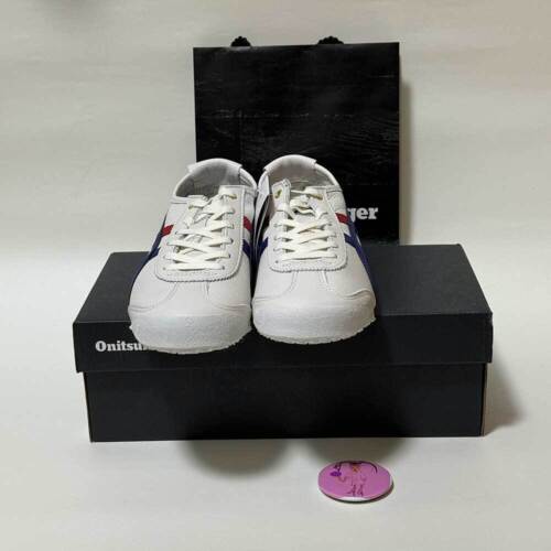 Zapatillas Onitsuka Tiger MEXICO 66 Unisex 1183B511.100 BLANCO/AZUL OSCURO Dorado OG - Imagen 4 de 9