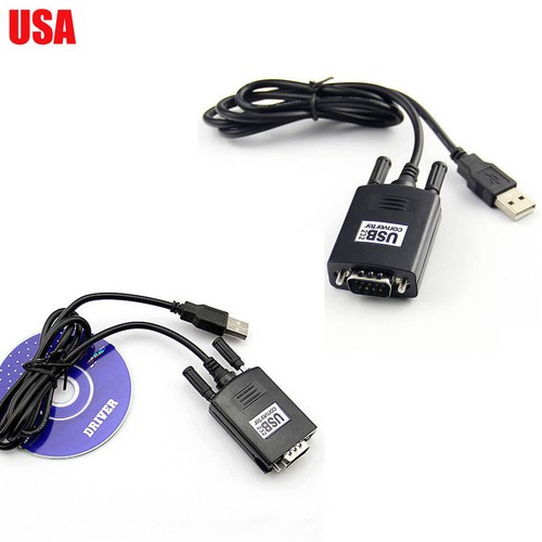 USB 2.0 Male to RS232 Serial DB9 9 Pin Adapter Cable PC - Picture 2 of 3