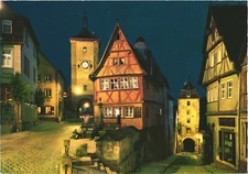 The Plönlein With The Silver Tower And Kobolzeller Gate, Rothenburg Postcard