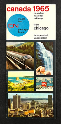 1965 Canada National Railways Maple Leaf Package Tours Vintage Travel Booklet