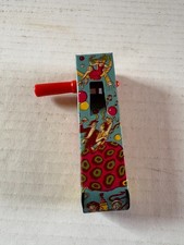 VINTAGE 1950s USA Metal Noisemaker Toy Clowns Dancing Singing