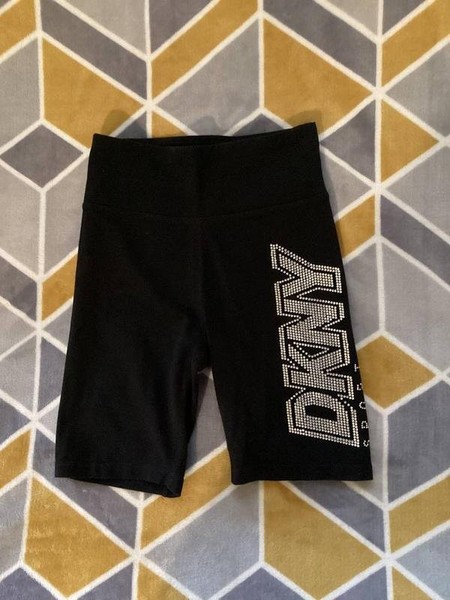 Women DKNY Shorts Black Cotton 34 / XS / 42