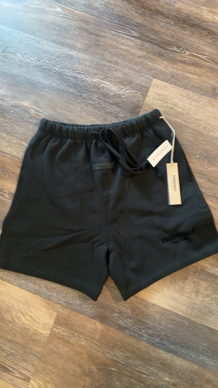 Essentials Fear of God Sweat Shorts Black Men's Size S Drawstring Pockets