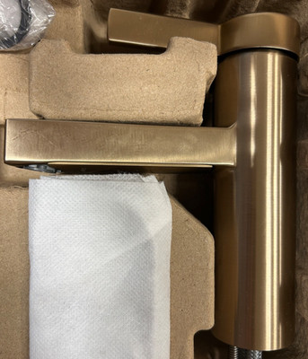Moen Beric 84774BZG Single Handle Bathroom Sink Faucet Bronzed Gold Finish