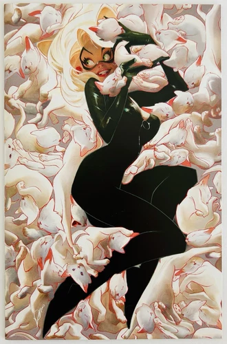 Amazing Spider-Man #56 Black Cat Exclusive Virgin Variant Alexander Lozano 2024