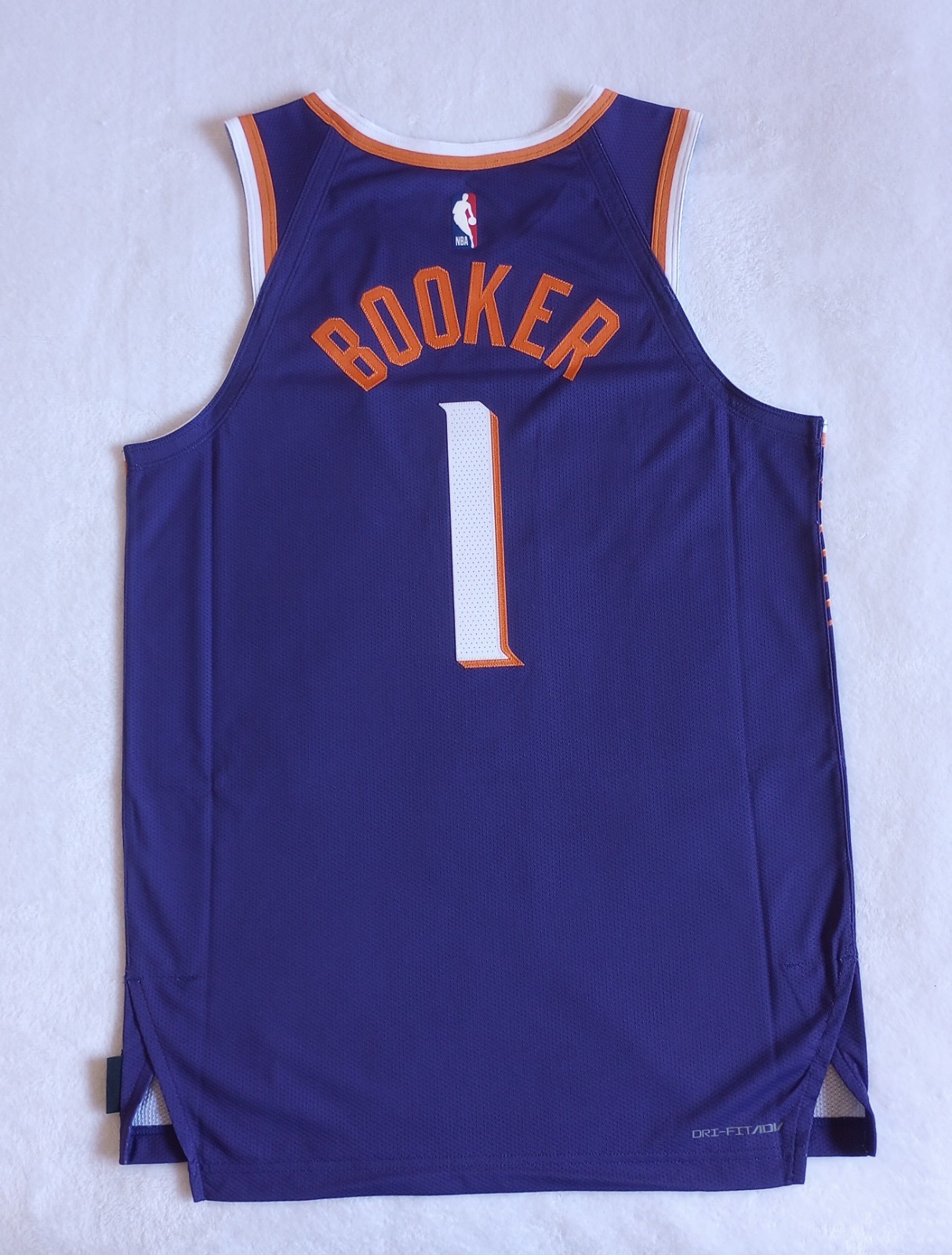 Nike Men's Devin Booker Phoenix Suns Icon Edition Authentic Jersey Size 44 M New thumbnail 8