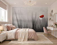 Nice Wall Fototapete Rot Mohn Blumen Dekor Tapete 254X183Cm Papier Matt