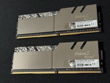 Trident Z Royal G.Skill 32GB 2x16 DDR4 3600 CL19-20-20-40 Memory RAM Silver RGB