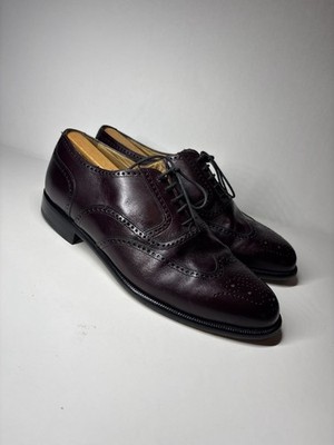 Bruno Magli Volto Men s 9.5 W (wide) Red Oxfords Made In Italy