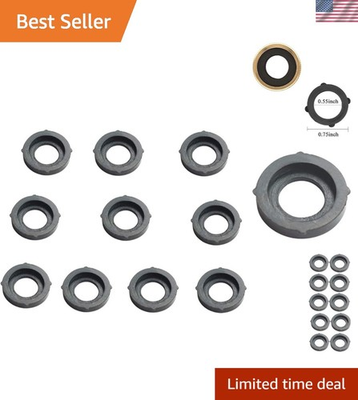 #ad 10Pcs Heavy Duty Garden Hose Washers for 3 4quot; Quick Connect Leak Free Seal $7.99