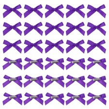 Mini Bow Hair Clip Cute Bowknot Barrettes Pack of 50, Dark Purple