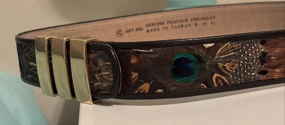 peacock feather belt products for sale | eBay