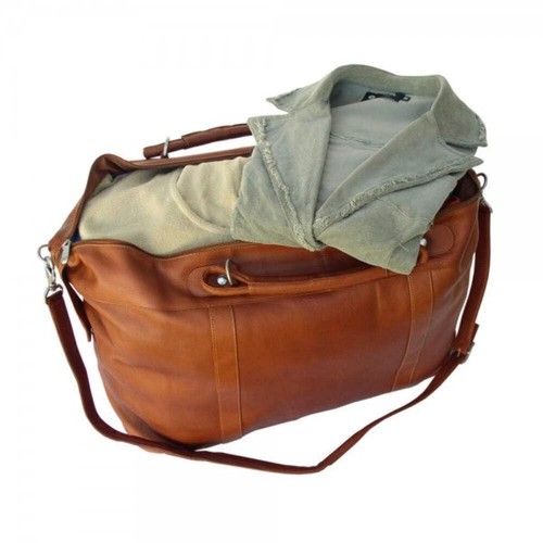 Large Carry-On Satchel, Saddle, One Size - Picture 3 of 8