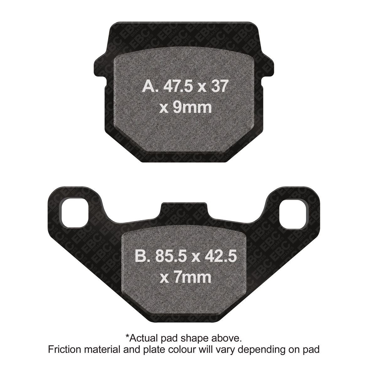 EBC Motorcycle R Series Brake Pads Front Right Aeon Cube 300 Side x Side 2011