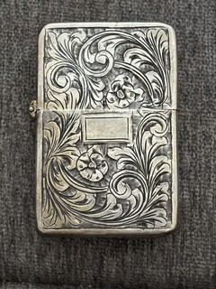 Vintage Zippo lighter insert with custom case rare