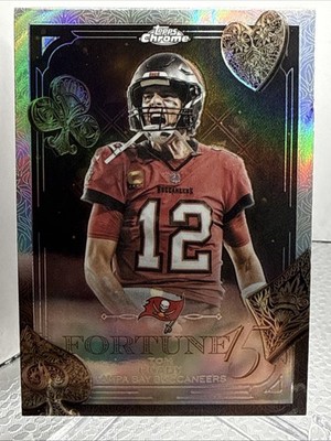 2025 Topps Chrome Tom Brady Fortune 15 Refractor F15-35