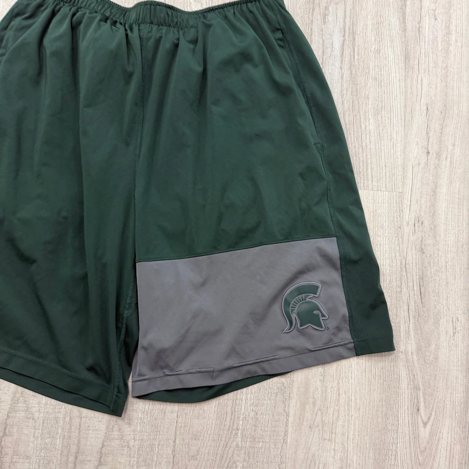Shorts de basquete Nike Michigan State Spartans masculino extra grande GG verde MSU - Imagem 2 de 4