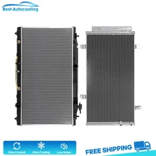 Aluminum Radiator And A/C Condenser For 2008-2011 Toyota Camry 2009-2015 Venza