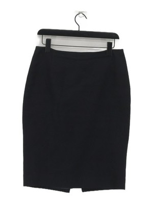 Hobbs Damen Midi Rock UK 12 Blau Baumwolle mit Polyester Midi A-Linie