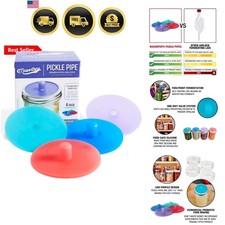 Pickle Pipes Airlock Fermentation Lids for Ma...