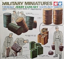 TAMIYA 1/35 Scale Jerry Cans Set #MM126 – WWII Diorama Accessories