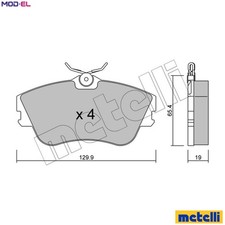 BRAKE PAD SET DISC BRAKE 22-0164-0 FOR VW CARAVELLE/EUROVAN/IV/Bus/TRANSPORTER