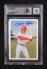 1985 Topps Pete Rose #108 Auto BGS 10