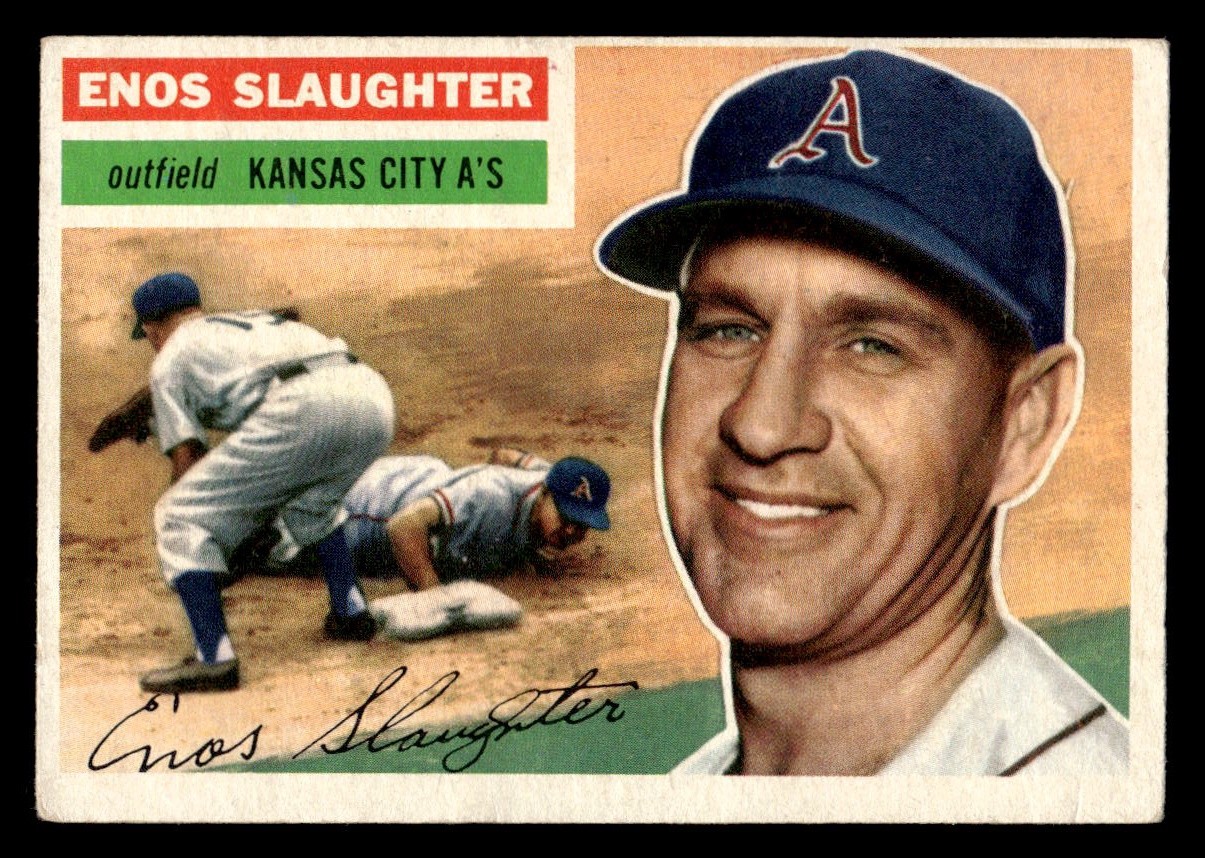 1956 Topps #109 Enos Slaughter EX