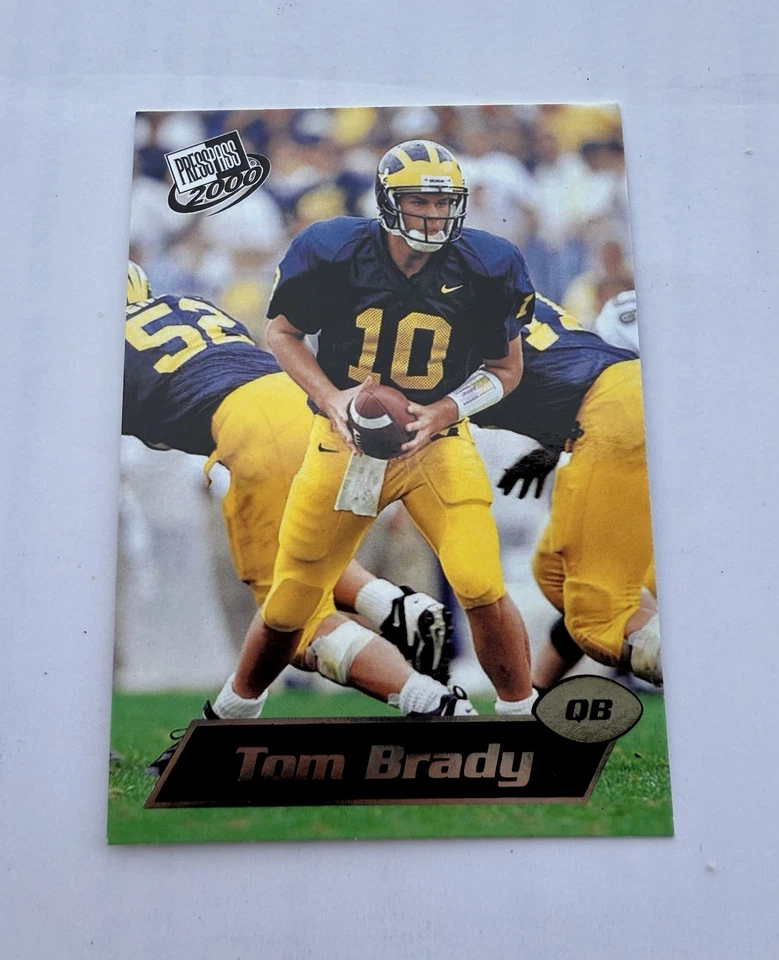 Tom Brady 2000 Press Pass #37 ROOKIE RC GEMA Foto 3 de 3