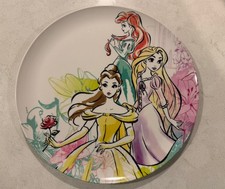 Disney Princess Melamine Plate 10" Dinner Ariel Belle Rapunzel-Zak Designs