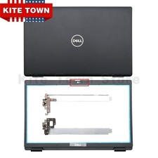 New For Dell Latitude 3520 LCD Back Cover Lid Bezel Hinges 017XCF 0WXN5F US