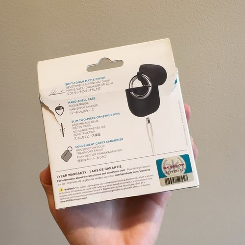 Speck Products Presidio with Soft Touch Airpods Case, Black - Open Box - Picture 3 of 5