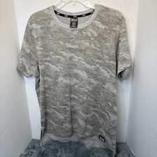 Tapout Shirt Men XL Gray Camo Slim Fit MMA UFC Cage Fighting Crewneck Y2K