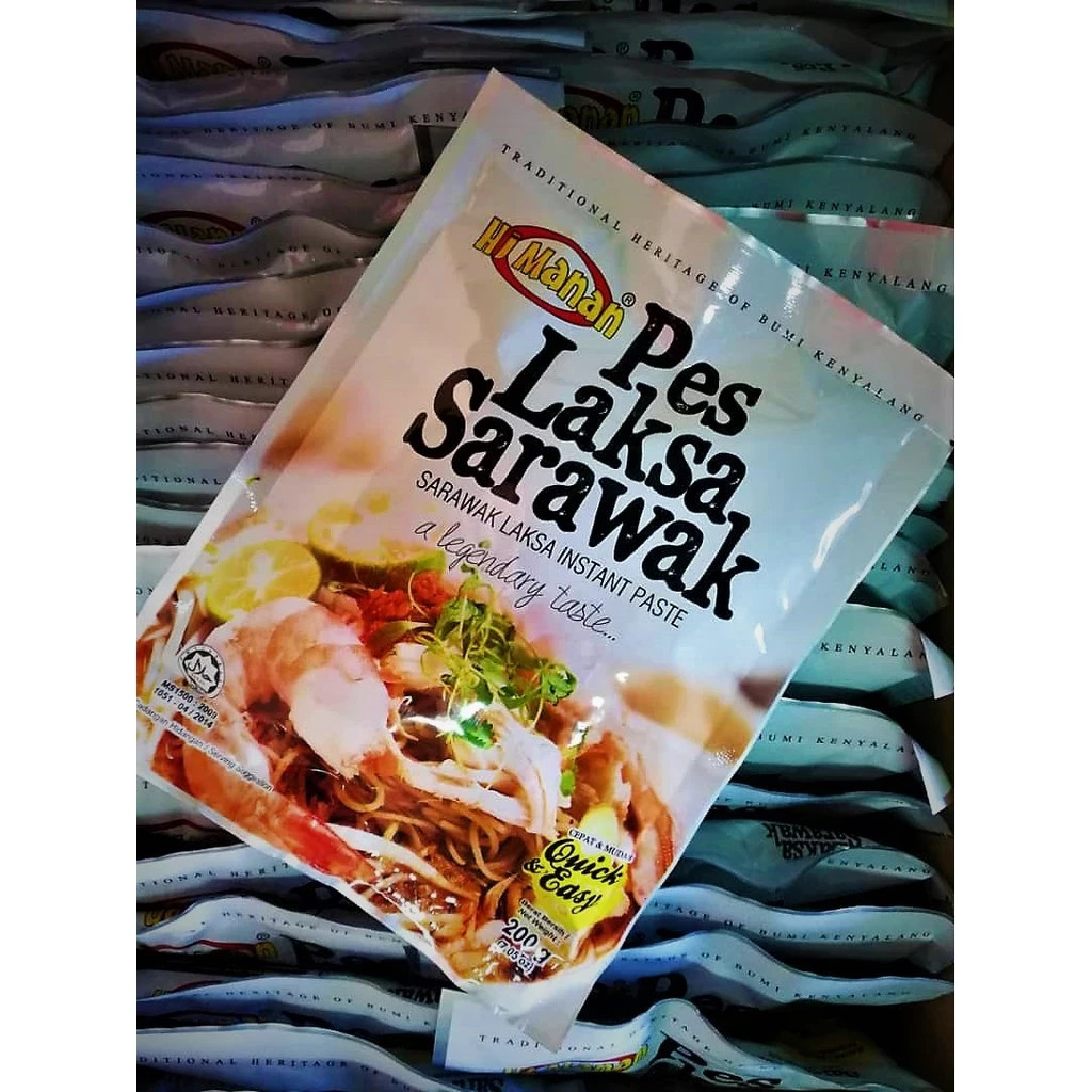 4 X Pes Laksa Sarawak Hj Manan 200g  - SARAWAK FAVOURITE