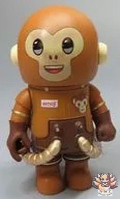 POPMART MEGA SPACE MOLLY 100%×emoji Monkey Business+Card Mini Figur