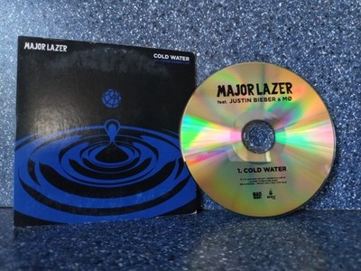 MAJOR LAZER FEAT JUSTIN BIEBER COLD WATER FRANZÖSISCHE PROMO CD SINGLE 1 TRACK
