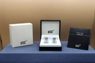 Montblanc Men´s Jewelley Classic Collection Manschettenknöpfe platinum-plated