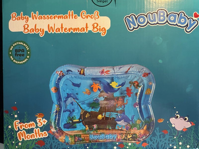 Wassermatte Baby BPA Frei Groß I Babymatte und Spielzeug ab 3, 6 und 9 Monate I