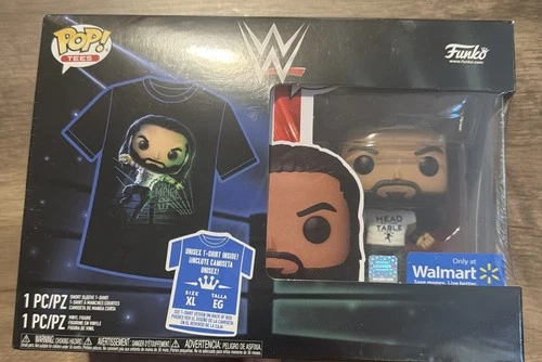 Funko Pop Tee WWE Roman Reigns Walmart Exclusive Size XL Head of the Table Shirt