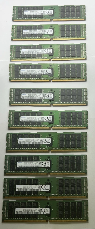 320GB (10x32GB) Samsung M393A4K40BB1-CRC0Q 2Rx4 PC4-2400T ECC REG Server RAM - Image 2 of 4