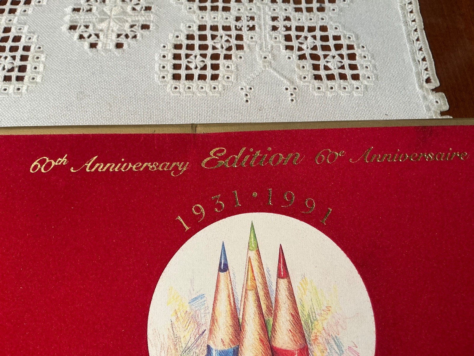 VINTAGE Canada Prismacolor BEROL 60th anniversary no 960 Velvet Box RARE - NEW