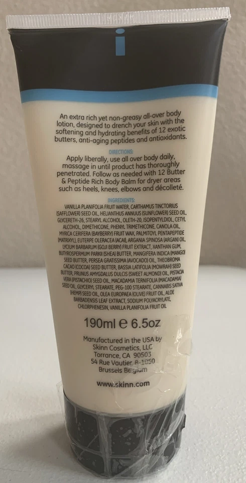 Skinn Dimitri James Creme Extreme 12 Butter & Peptite Body Lotion w/ Acai 6.5oz - Image 2 of 4
