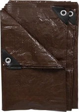 Medium Duty Tarp 10X12 Feet, Brown/Green