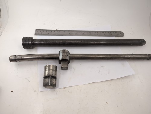 Wright Tools 6443 3/4" Dr Sliding T Breaker Bar w/Bonney Two 3/4" Dr Extensions - Picture 1 of 8