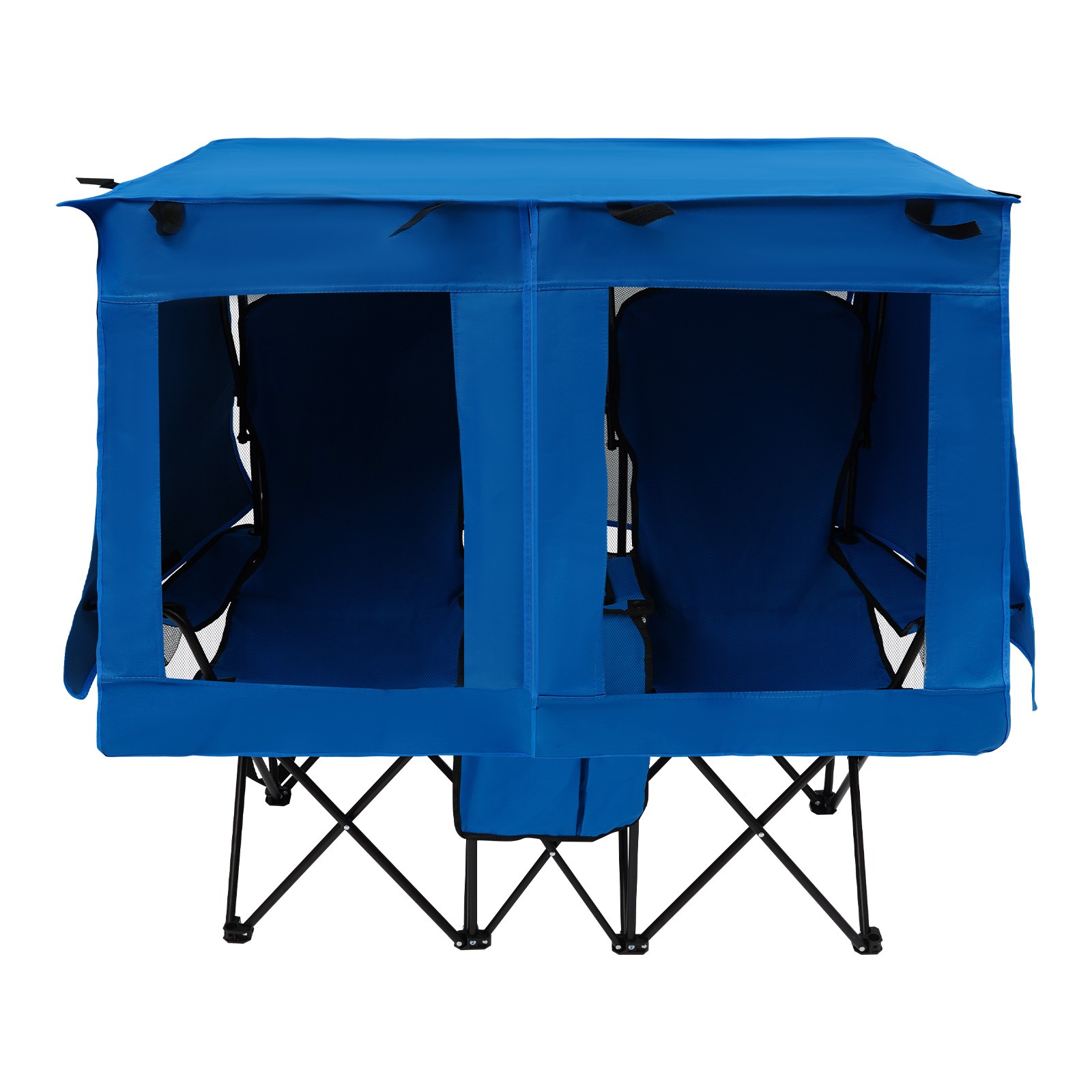 Foldable Picnic Beach Camping Chair With Canopy Shade Outdoor Folding Chair