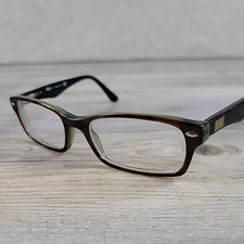 Ray-Ban RB5206 2445 Eyeglasses Green Brown Tortoise 52-18-140 Frames Only