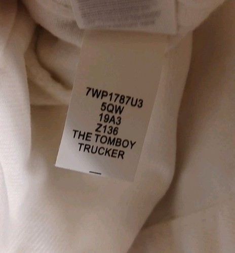 Women’s Lucky Brand NWT The Tomboy Trucker White Jean Jacket Sz XS/TP - Picture 15 of 17
